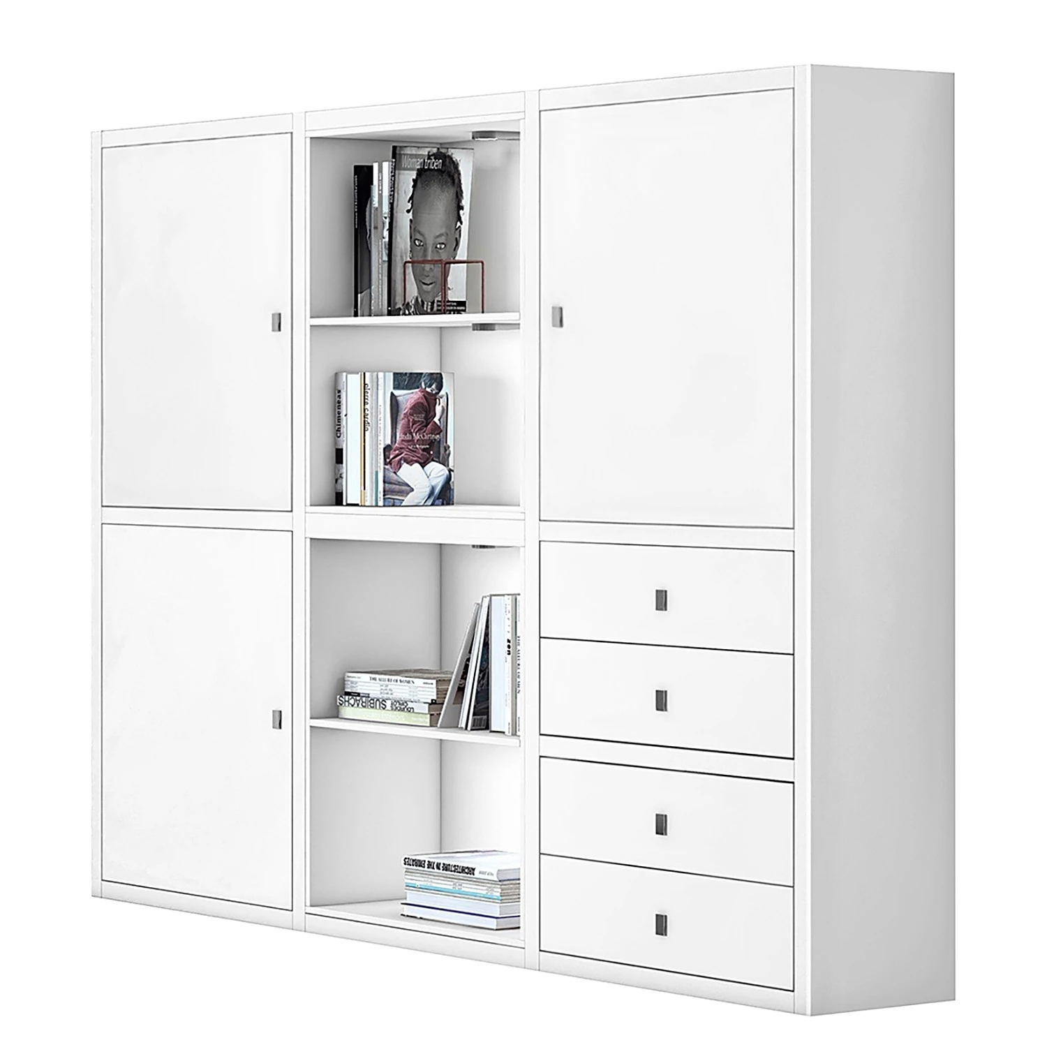 Loftscape Mur d'étagères Emporior VI - Blanc