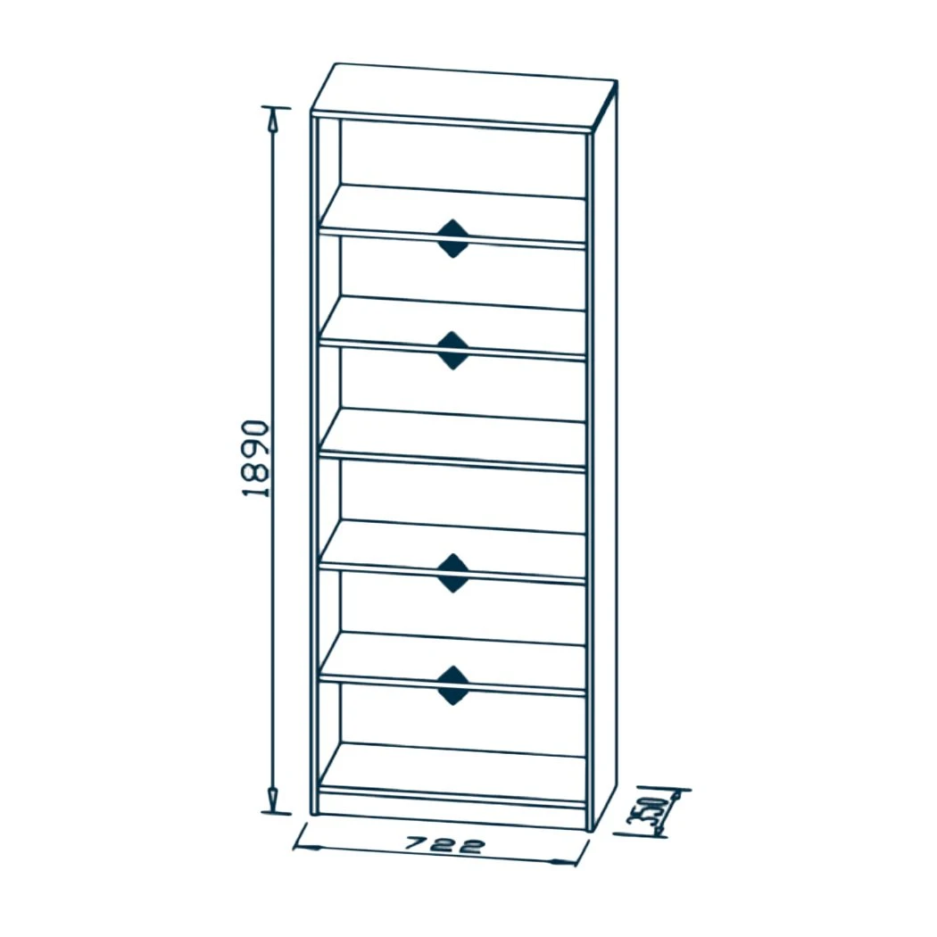 Maja Möbel Bibliothèque Mölln II - Imitation chêne Sonoma – Image 4