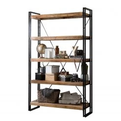 Wolf-Möbel Étagère Iron I - Manguier massif / Fer