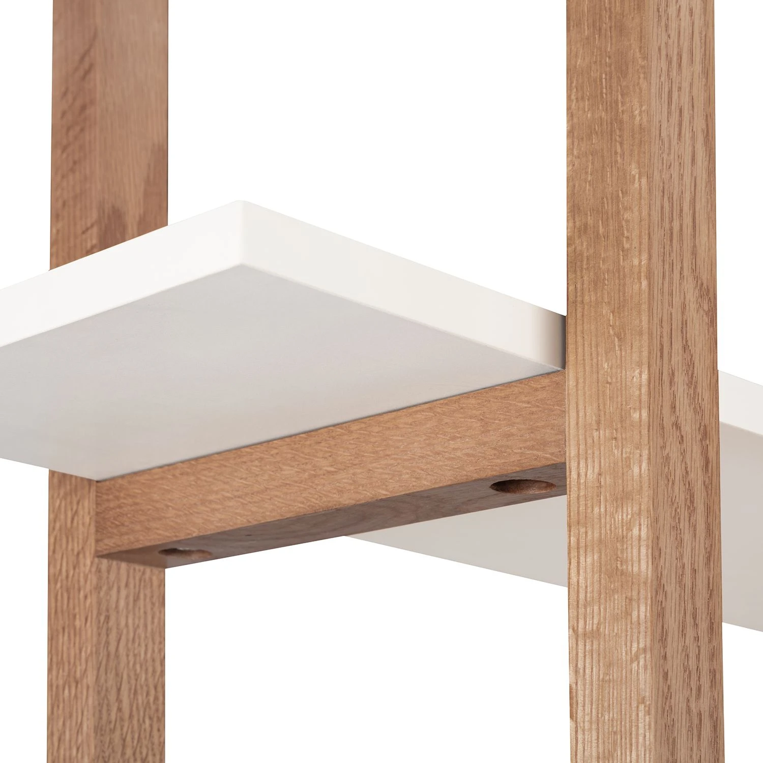Mørteens Étagère Store I - Partiellement en chêne massif - Blanc / Chêne – Image 5