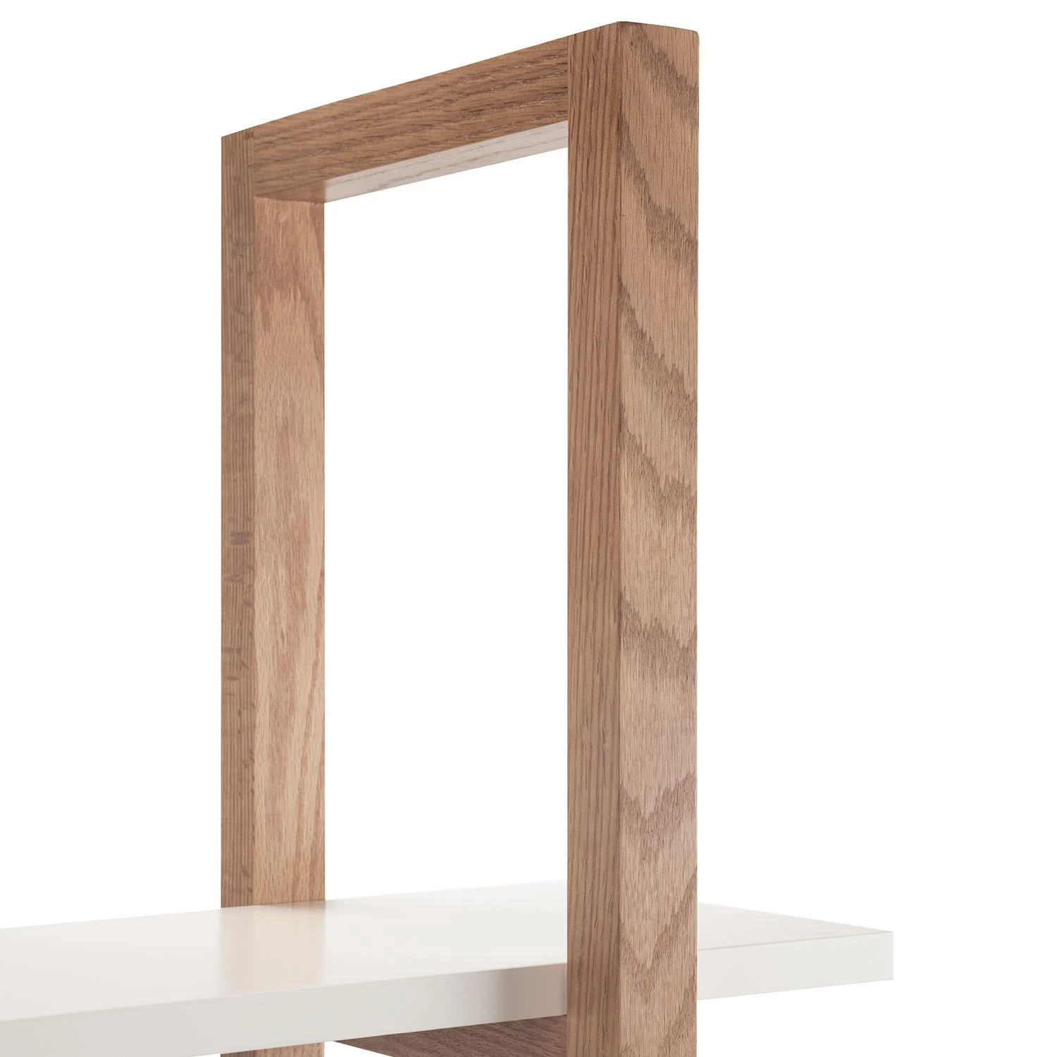 Mørteens Étagère Store I - Partiellement en chêne massif - Blanc / Chêne – Image 7