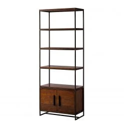 Ars manufacti Étagère Woodson IV - Acacia massif / Fer - Acacia brun