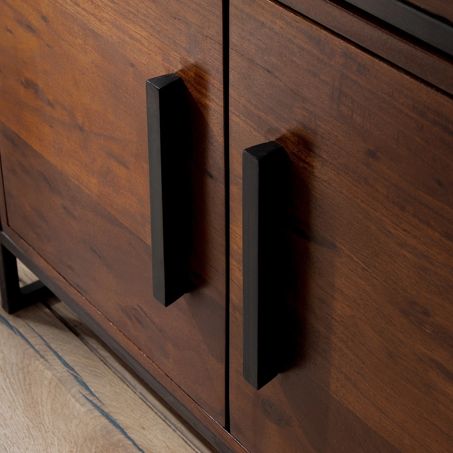 Ars manufacti Étagère Woodson IV - Acacia massif / Fer - Acacia brun – Image 7