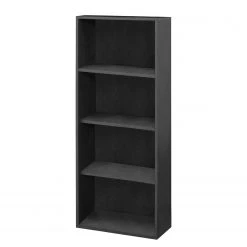 Mooved Étagère de bureau Leeton I - Anthracite - Hauteur : 145 cm