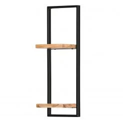 Red Living Étagère Mello IV - Acacia massif - Acacia naturel / Noir