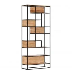 Red Living Étagère Mello - Acacia massif - Acacia naturel / Noir