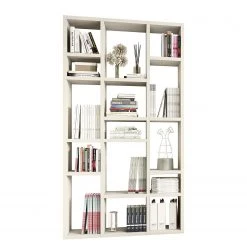 Loftscape Bibliothèque Emporior IV - Blanc crème - Largeur : 120 cm
