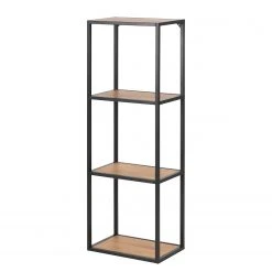 Red Living Étagère Coogee V - Imitation chêne sauvage / Noir
