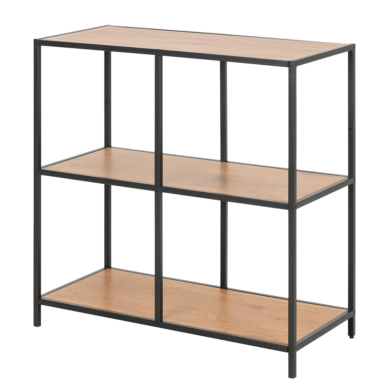 Red Living Étagère Coogee VI - Imitation chêne sauvage / Noir - Hauteur : 78 cm