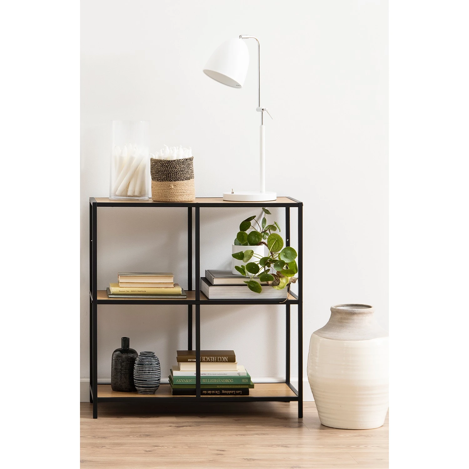 Red Living Étagère Coogee VI - Imitation chêne sauvage / Noir - Hauteur : 78 cm – Image 3