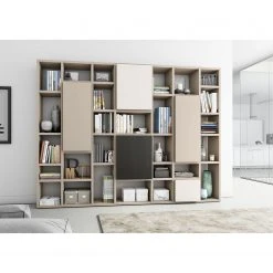 Loftscape Bibliothèque Emporior VI - Mat beige clair