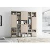 Loftscape Bibliothèque Emporior VII - Mat beige clair - Largeur : 224 cm