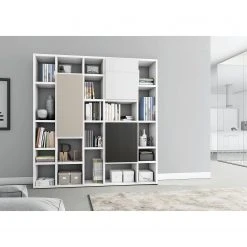 Loftscape Bibliothèque Emporior III - Blanc brillant