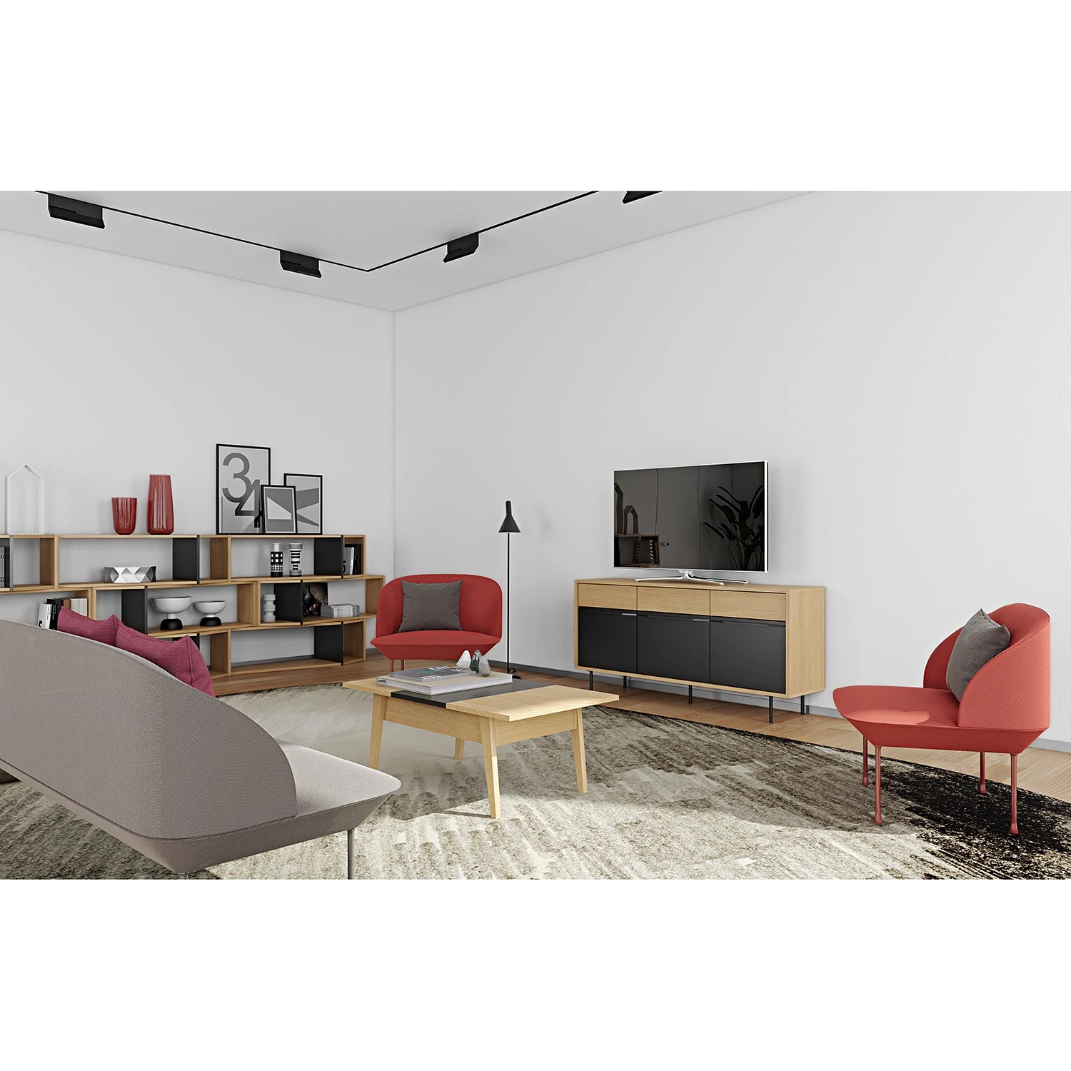 Temahome Étagères One II - Chêne / Noir – Image 3