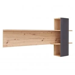 Naturoo Étagère murale Callington II - Imitation planches de chêne / Anthracite