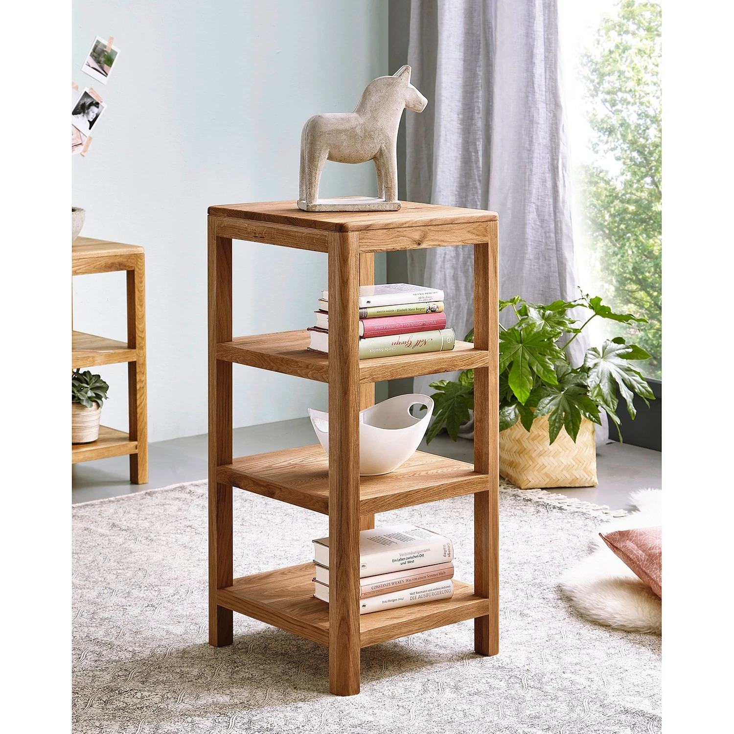 Ars Natura Étagère Anamur - Chêne - Hauteur : 83 cm – Image 2