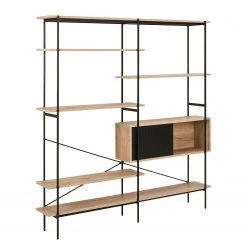 Norrwood Étagère Alsace - Imitation chêne sauvage / Noir