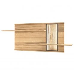 Naturoo Étagère murale Doora - Placage en chêne véritable - Chêne à nœuds Bianco