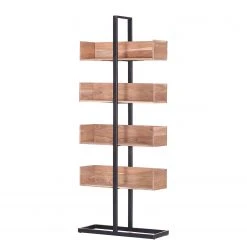 Red Living Étagère Toome II - Acacia massif / Métal - Acacia / Noir