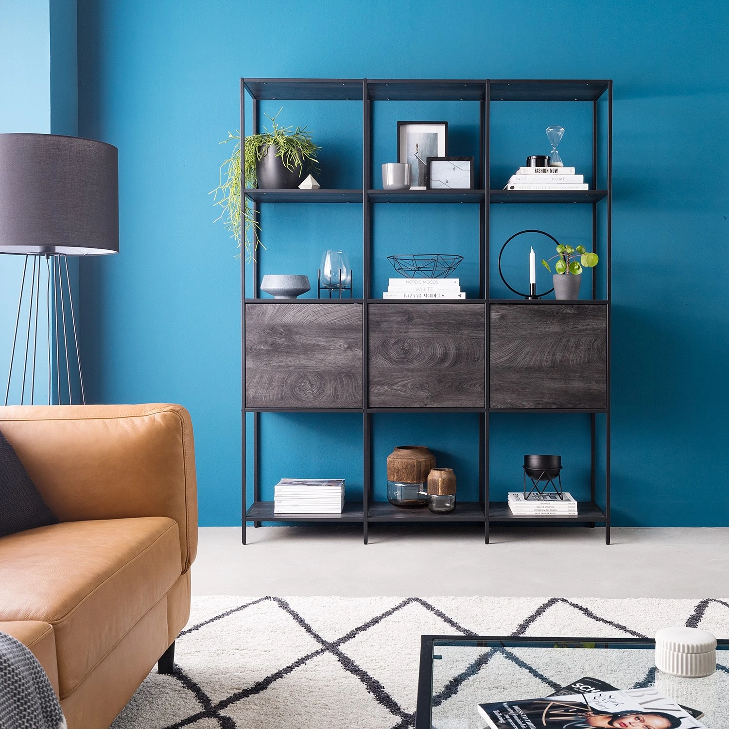 Fredriks Étagère Meon III - Chêne gris - Largeur : 150 cm – Image 3