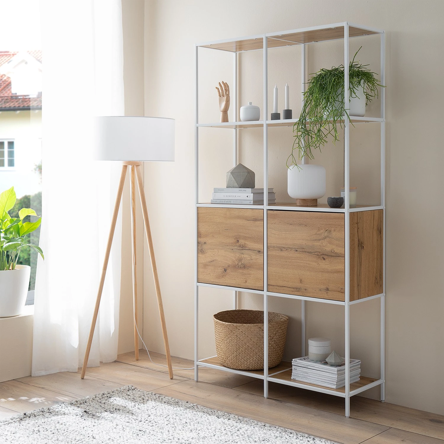 Fredriks Étagère Meon III - Imitation chêne - Largeur : 101 cm – Image 2