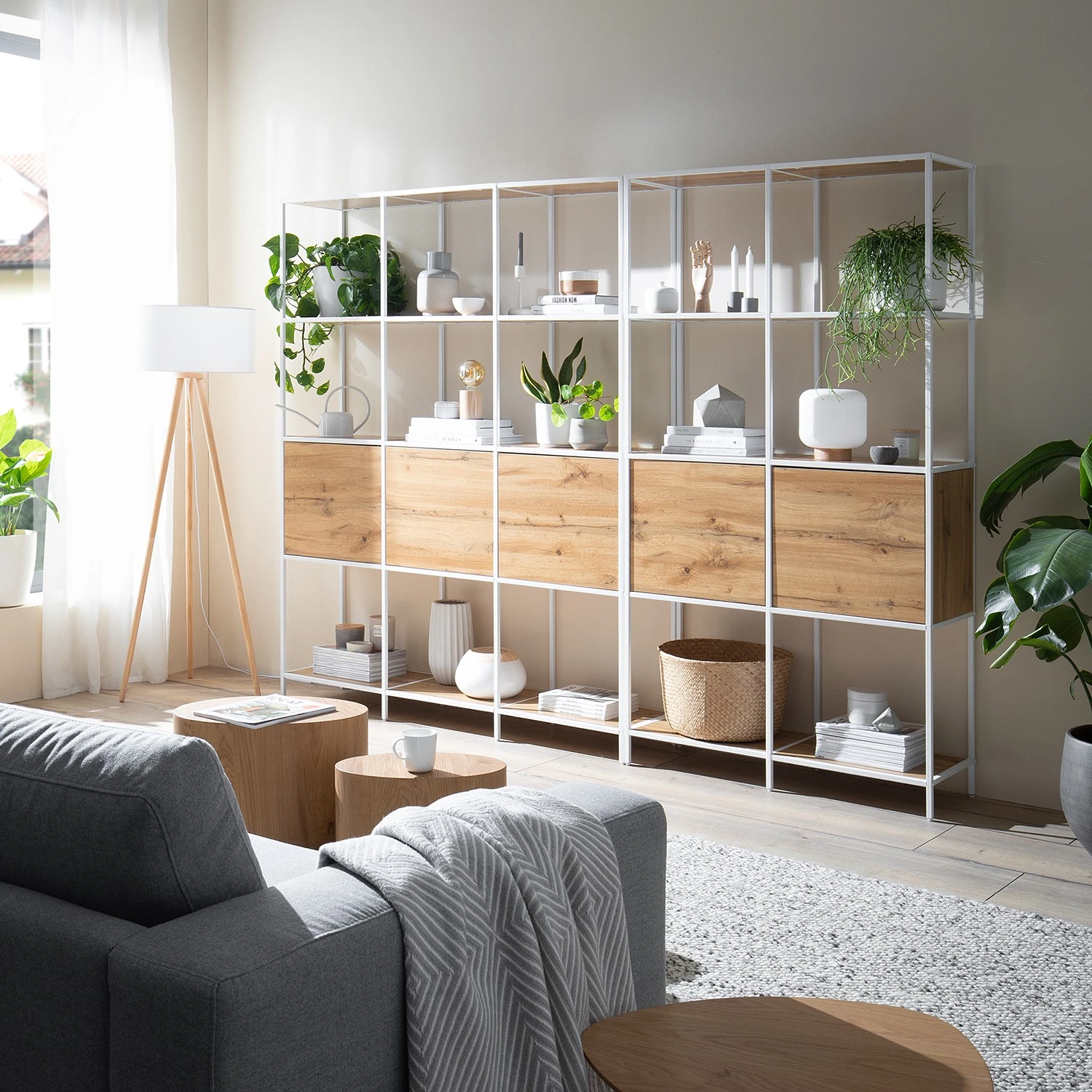 Fredriks Étagère Meon III - Imitation chêne - Largeur : 101 cm – Image 3