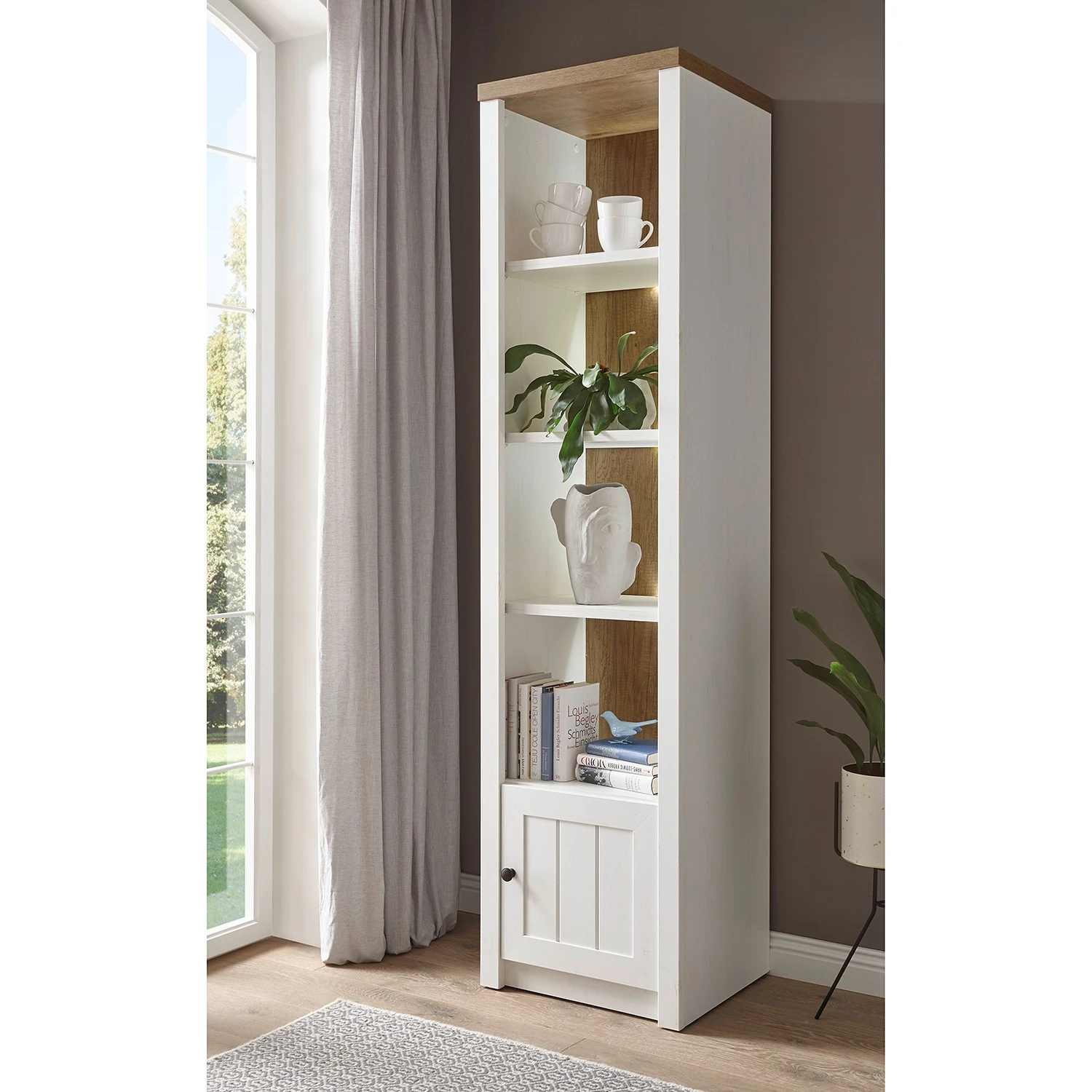 Norrwood Étagère Proville IV - Imitation chêne blanc / Imitation chêne – Image 2