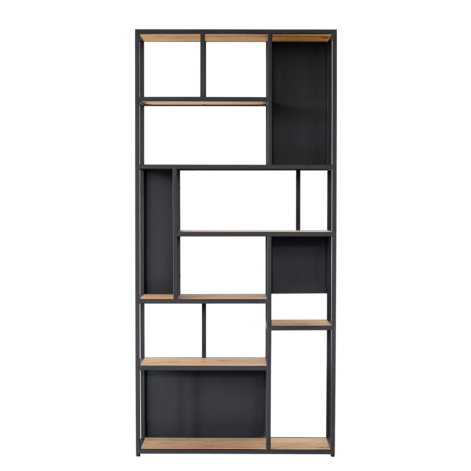 Studio Copenhagen Étagère Flox II - Placage en bois véritable / Métal -Chêne / Noir – Image 4