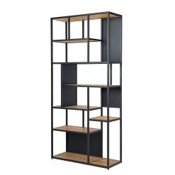 Studio Copenhagen Étagère Flox II - Placage en bois véritable / Métal -Chêne / Noir