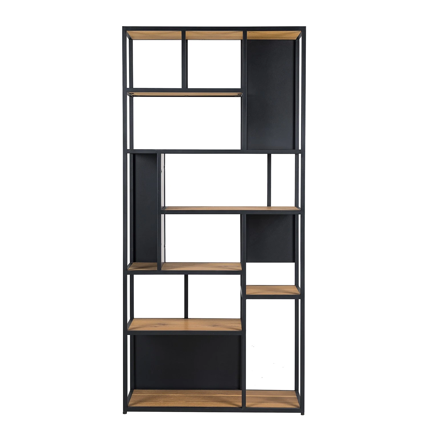 Studio Copenhagen Étagère Flox II - Placage en bois véritable / Métal -Chêne / Noir – Image 7