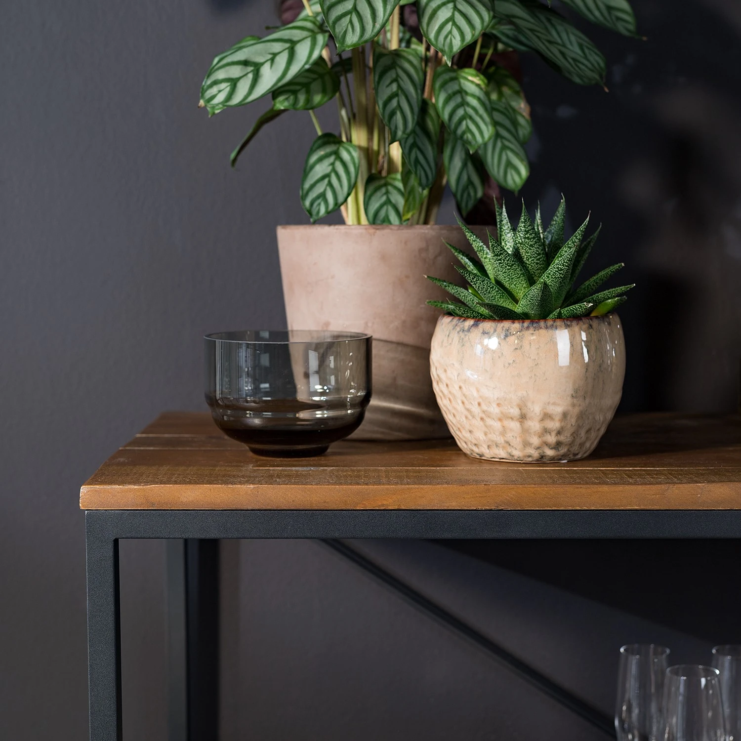 Ars manufacti Étagère Grasby I - Pin recyclé / Métal - Pin foncé / Noir – Image 7