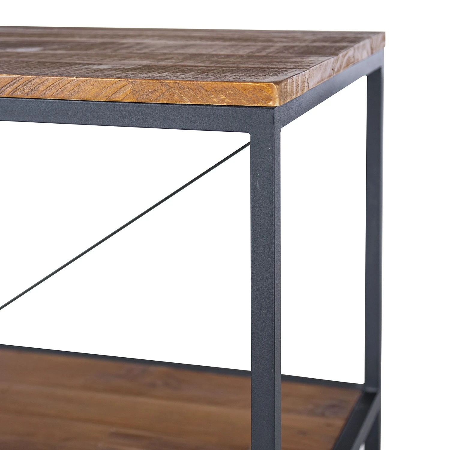 Ars manufacti Étagère Grasby I - Pin recyclé / Métal - Pin foncé / Noir – Image 10