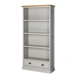 Maison Belfort Étagère Lavalle - Partiellement en pin massif - Pin / Gris clair