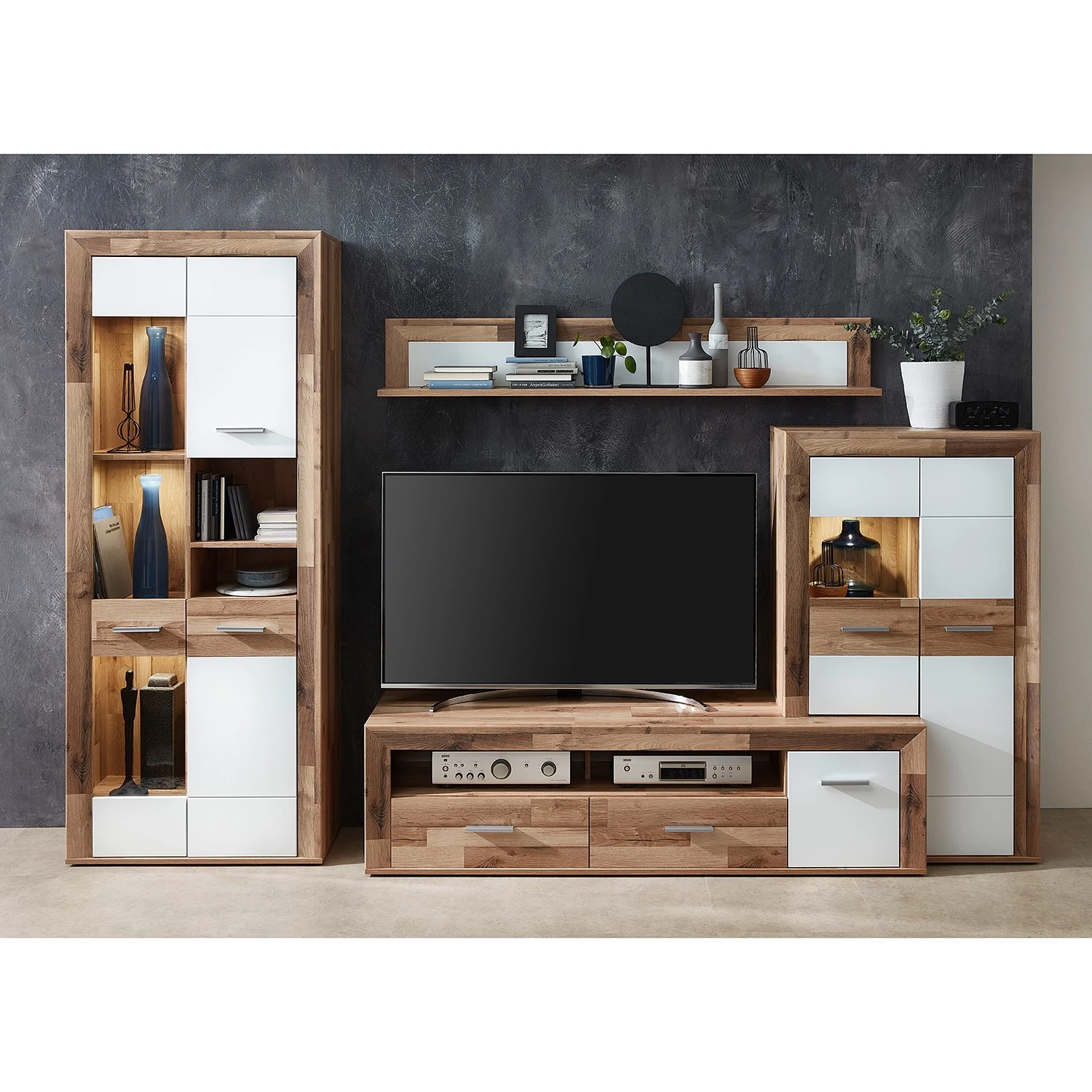 Loftscape Tablette murale Waverly - Blanc / Imitation chêne – Image 3