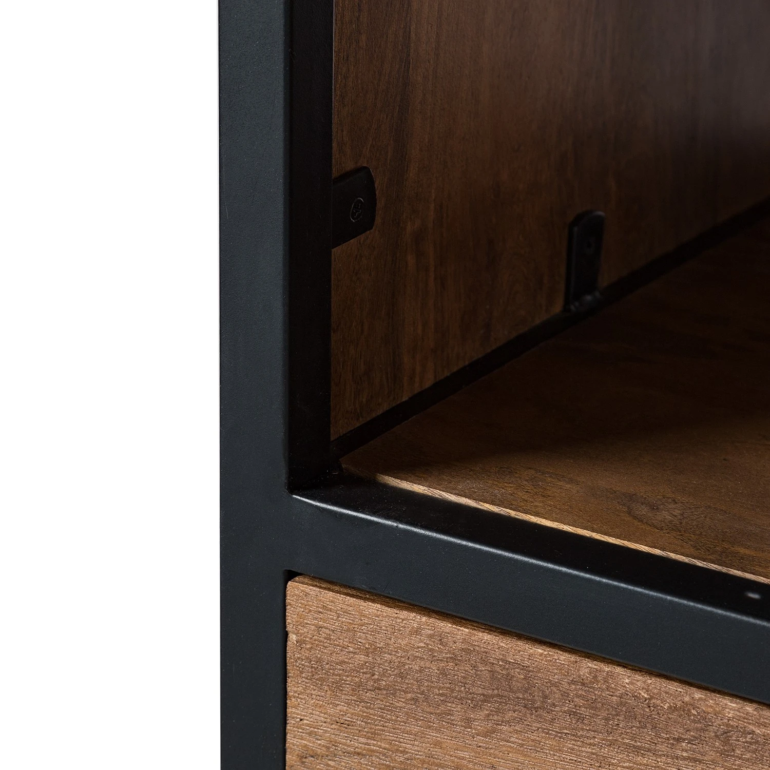 Ars manufacti Étagère Moboki - Manguier massif / Métal - Manguier foncé / Noir – Image 17