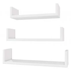 Loftscape Tablettes murales Cresson (lot de 3) - Blanc