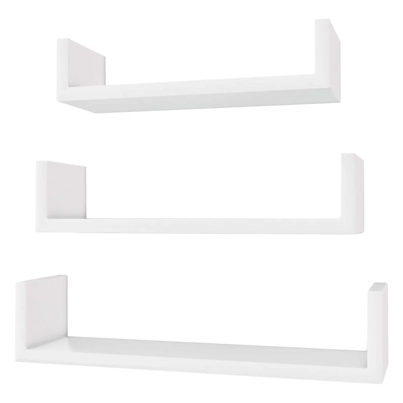 Loftscape Tablettes murales Cresson (lot de 3) - Blanc