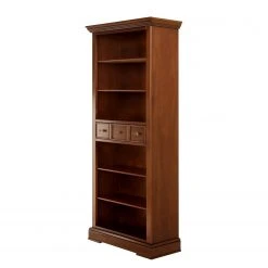 Ridgevalley Étagère Brieux II - Placage en bois véritable - Tulipier ancien