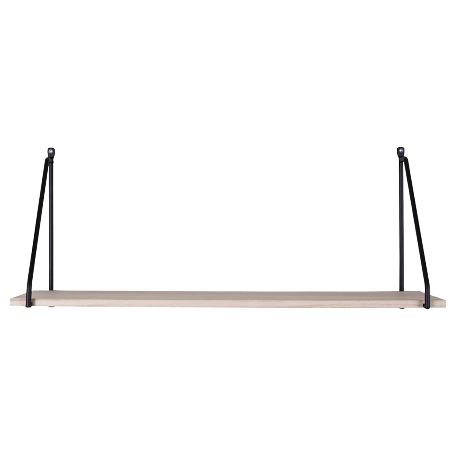 Norrwood Étagère murale Bucilly - Paulownia massif / Métal - Paulownia / Noir – Image 3