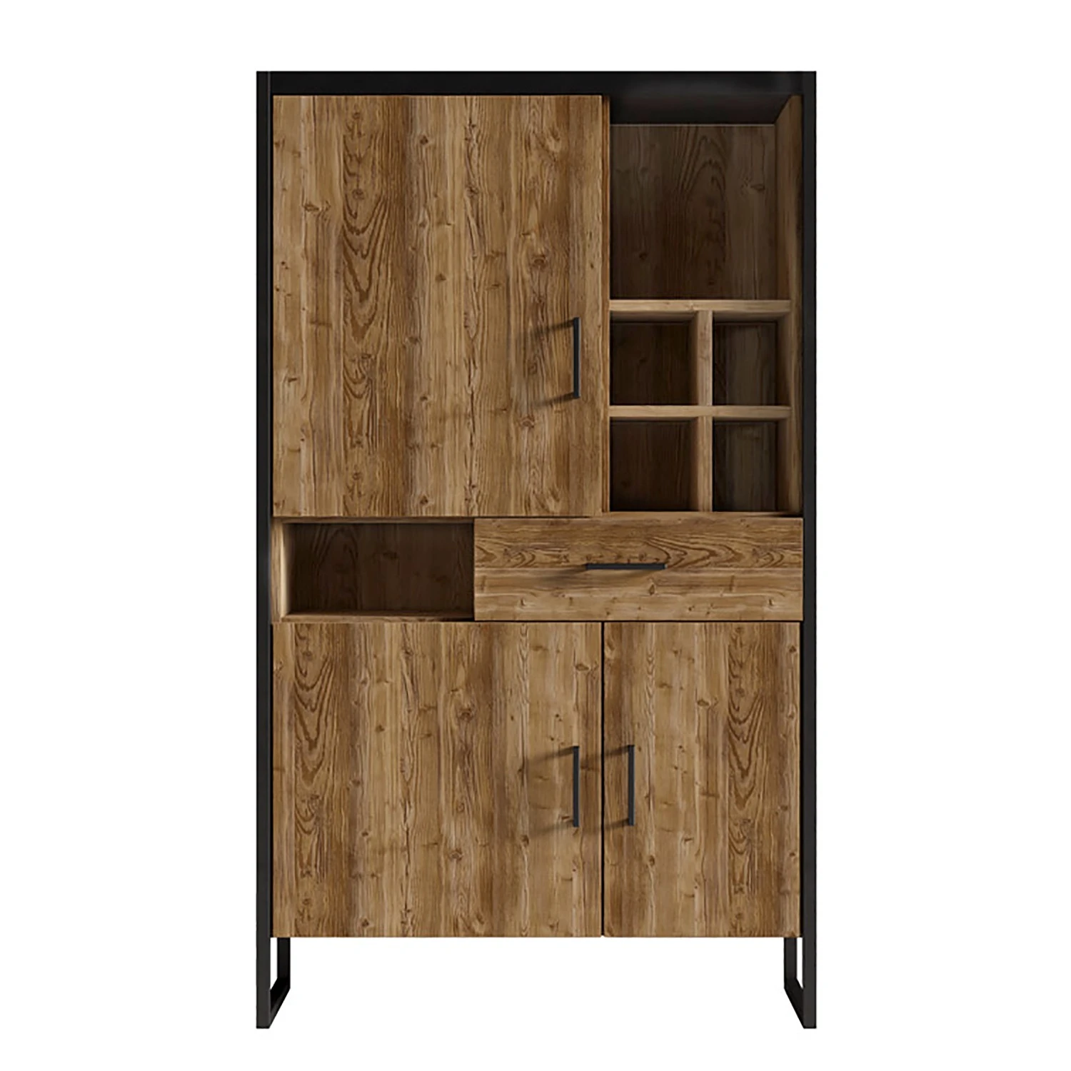 Red Living Étagère Turriers II - Imitation épicéa / Noir mat – Image 5