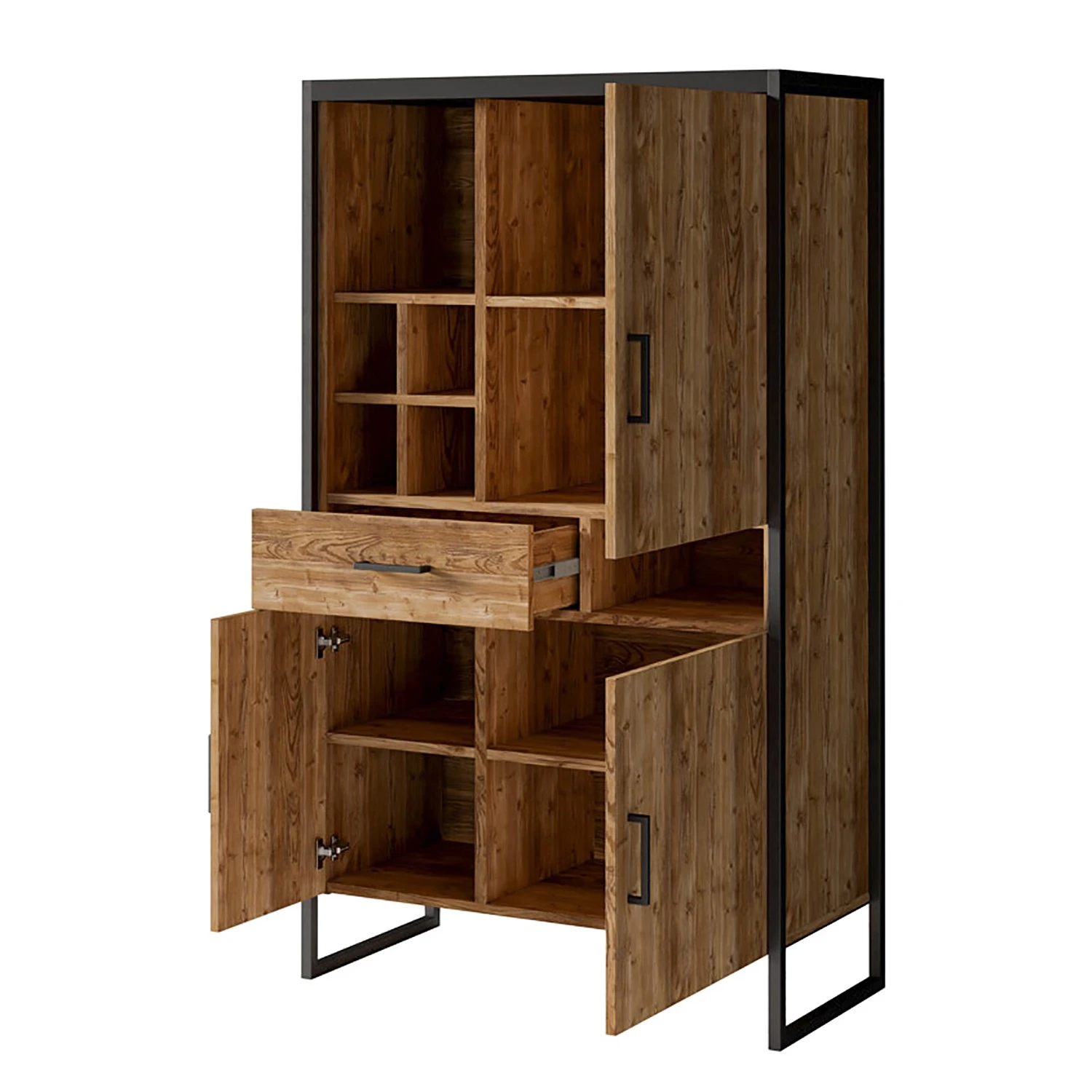 Red Living Étagère Turriers II - Imitation épicéa / Noir mat – Image 6