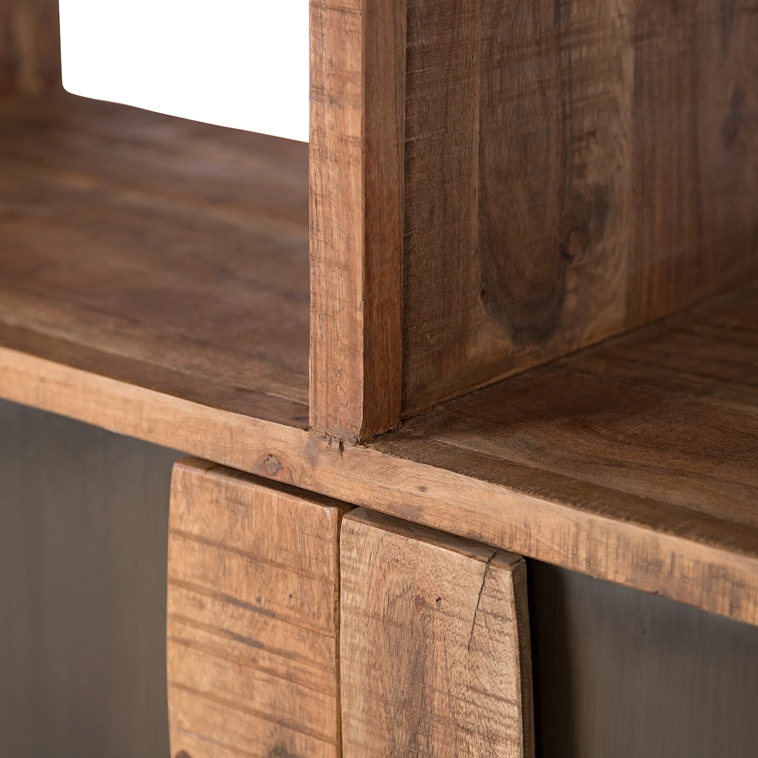 Ars manufacti Armoire de bureau Domme - Acacia massif / Fer - Acacia / Anthracite – Image 14