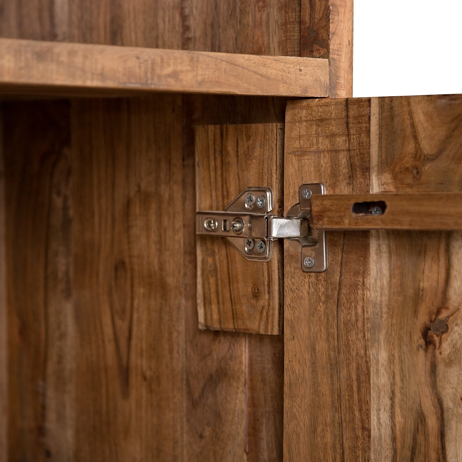 Ars manufacti Armoire de bureau Domme - Acacia massif / Fer - Acacia / Anthracite – Image 19