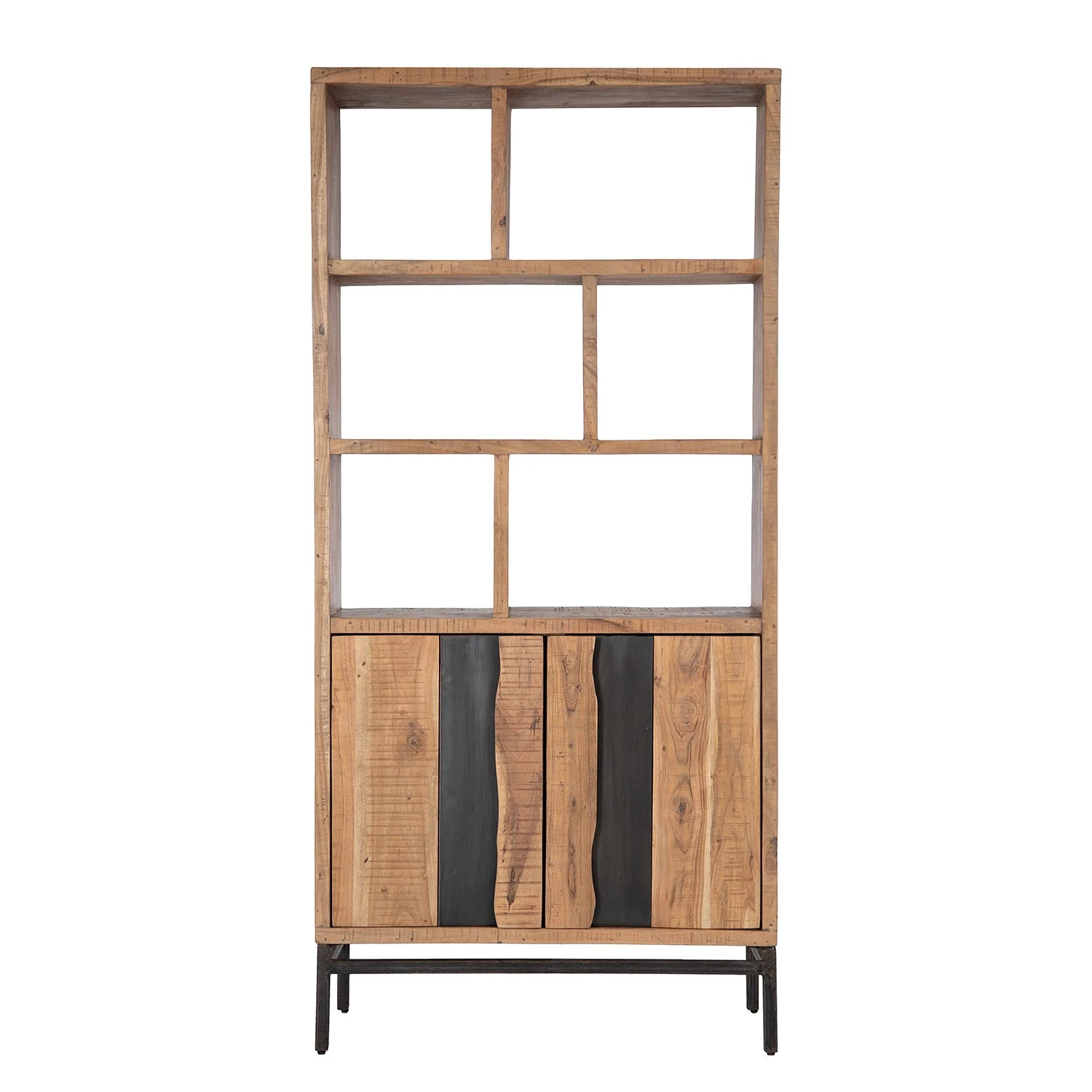 Ars manufacti Étagère de bureau Domme - Acacia massif / Fer - Acacia / Anthracite – Image 10