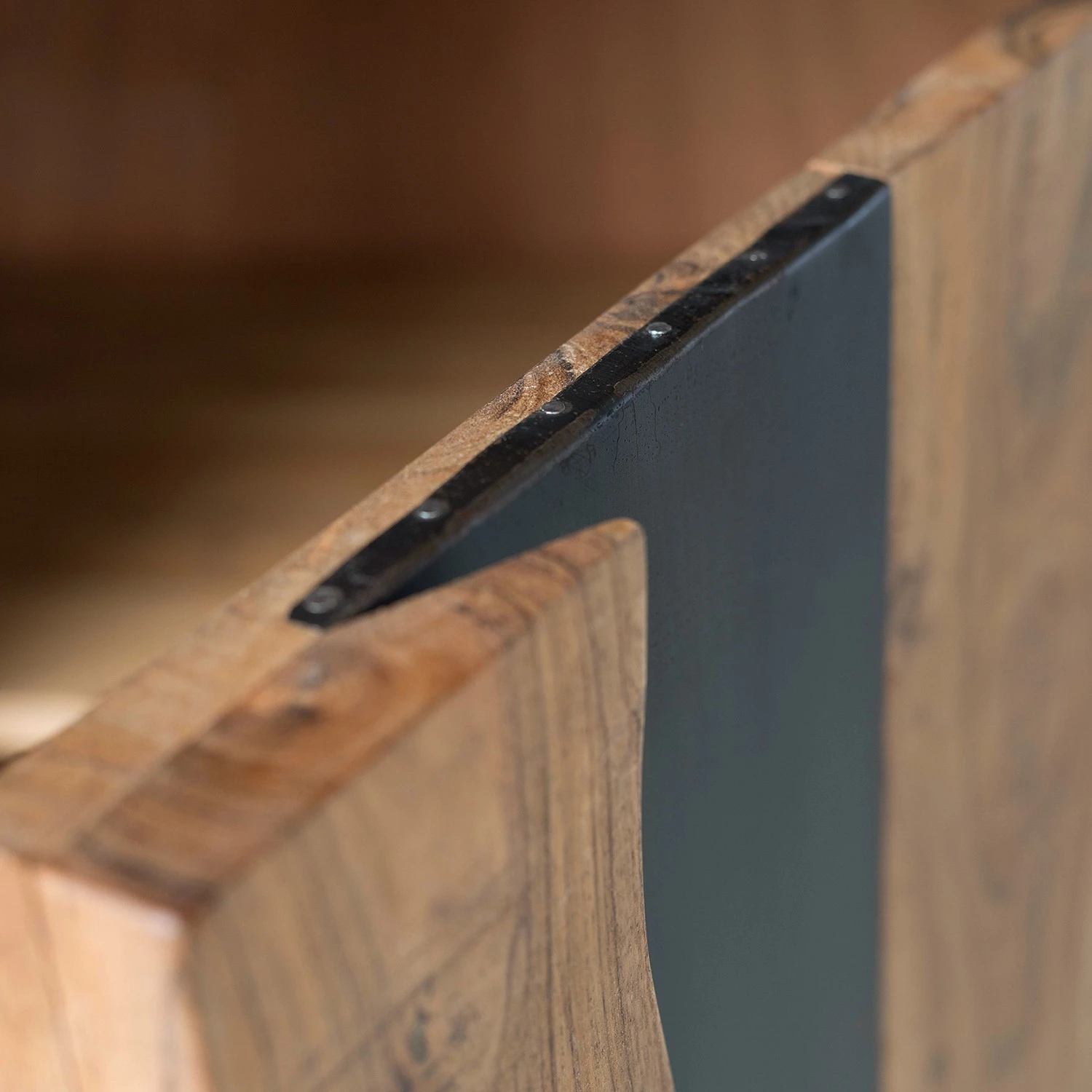 Ars manufacti Étagère de bureau Domme - Acacia massif / Fer - Acacia / Anthracite – Image 16