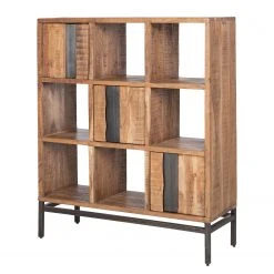 Ars manufacti Étagère de bureau Domme II - Acacia massif / Fer - Acacia / Anthracite