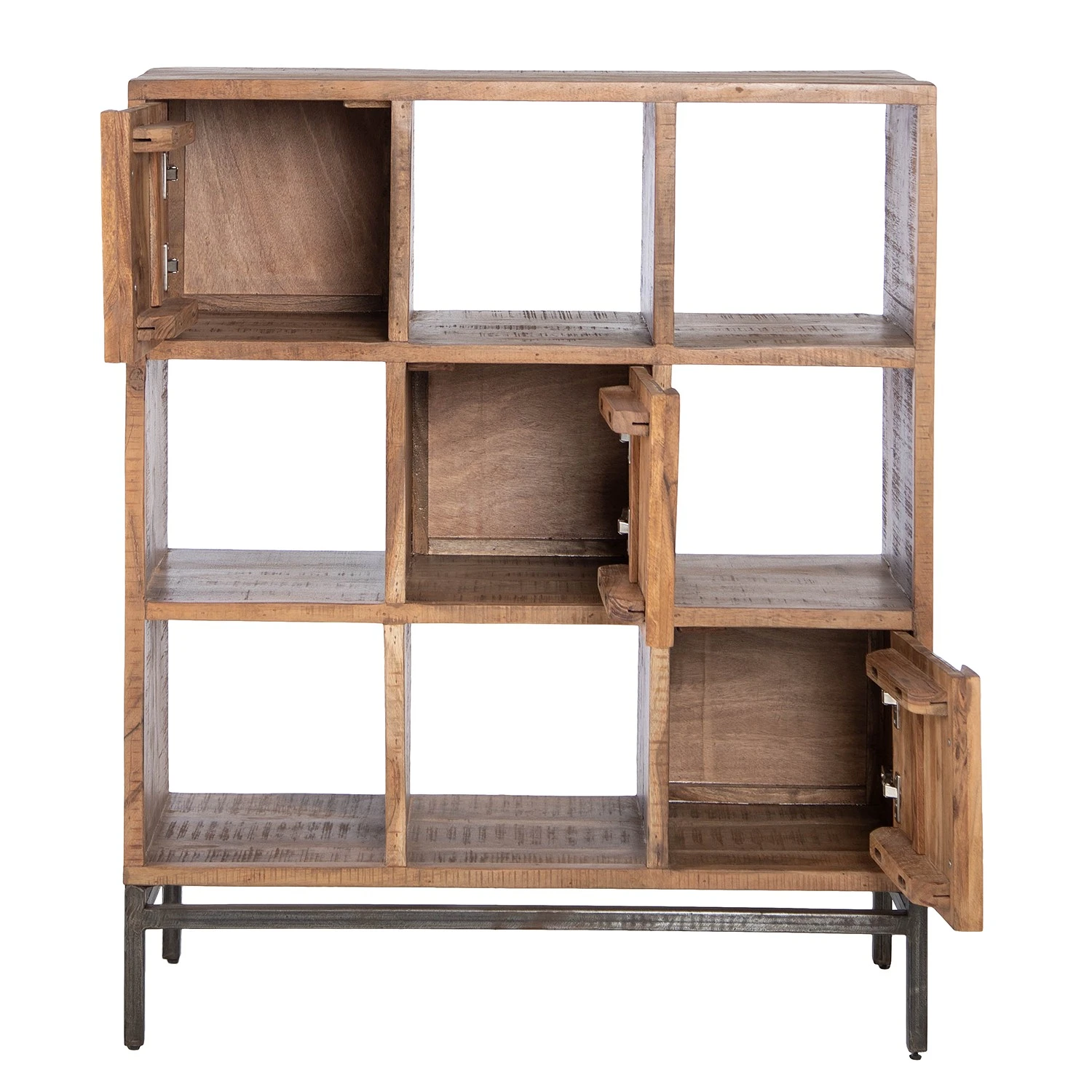 Ars manufacti Étagère de bureau Domme II - Acacia massif / Fer - Acacia / Anthracite – Image 11