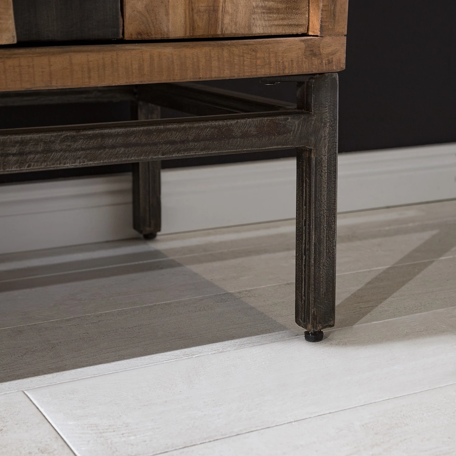 Ars manufacti Étagère de bureau Domme II - Acacia massif / Fer - Acacia / Anthracite – Image 5