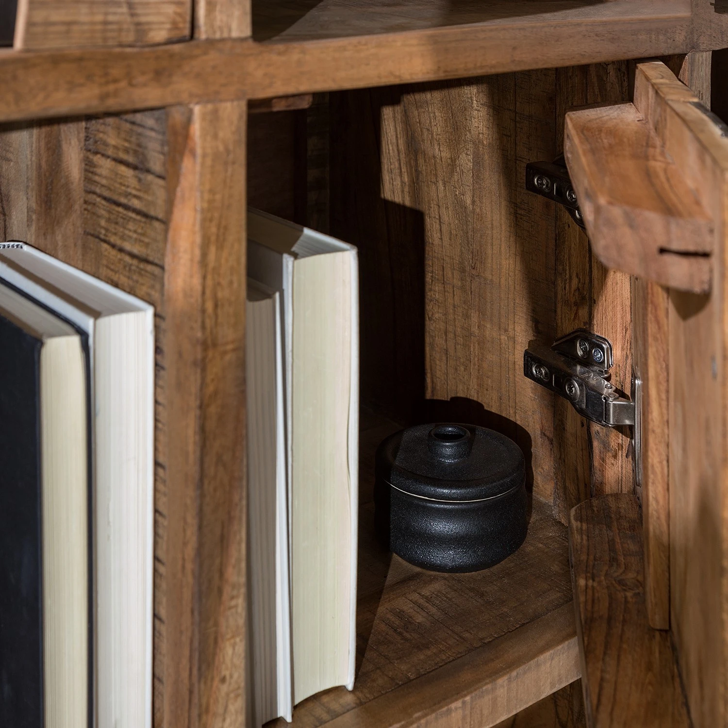 Ars manufacti Étagère de bureau Domme II - Acacia massif / Fer - Acacia / Anthracite – Image 7