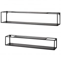 Loftscape Étagères murales Lancieux II - Métal - Noir